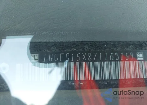 2007 Chevrolet Express Work Van z USA, uszkodzony, nr VIN 1GCFG15X871163159